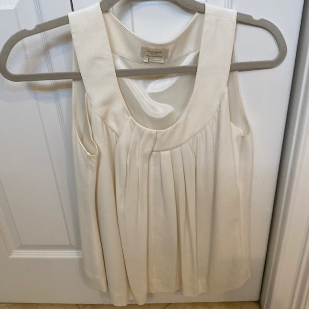 Kate Spade white sleeveless blouse